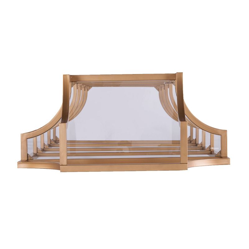 84.5" Pinechi Tall Etagere Gold - Aiden Lane