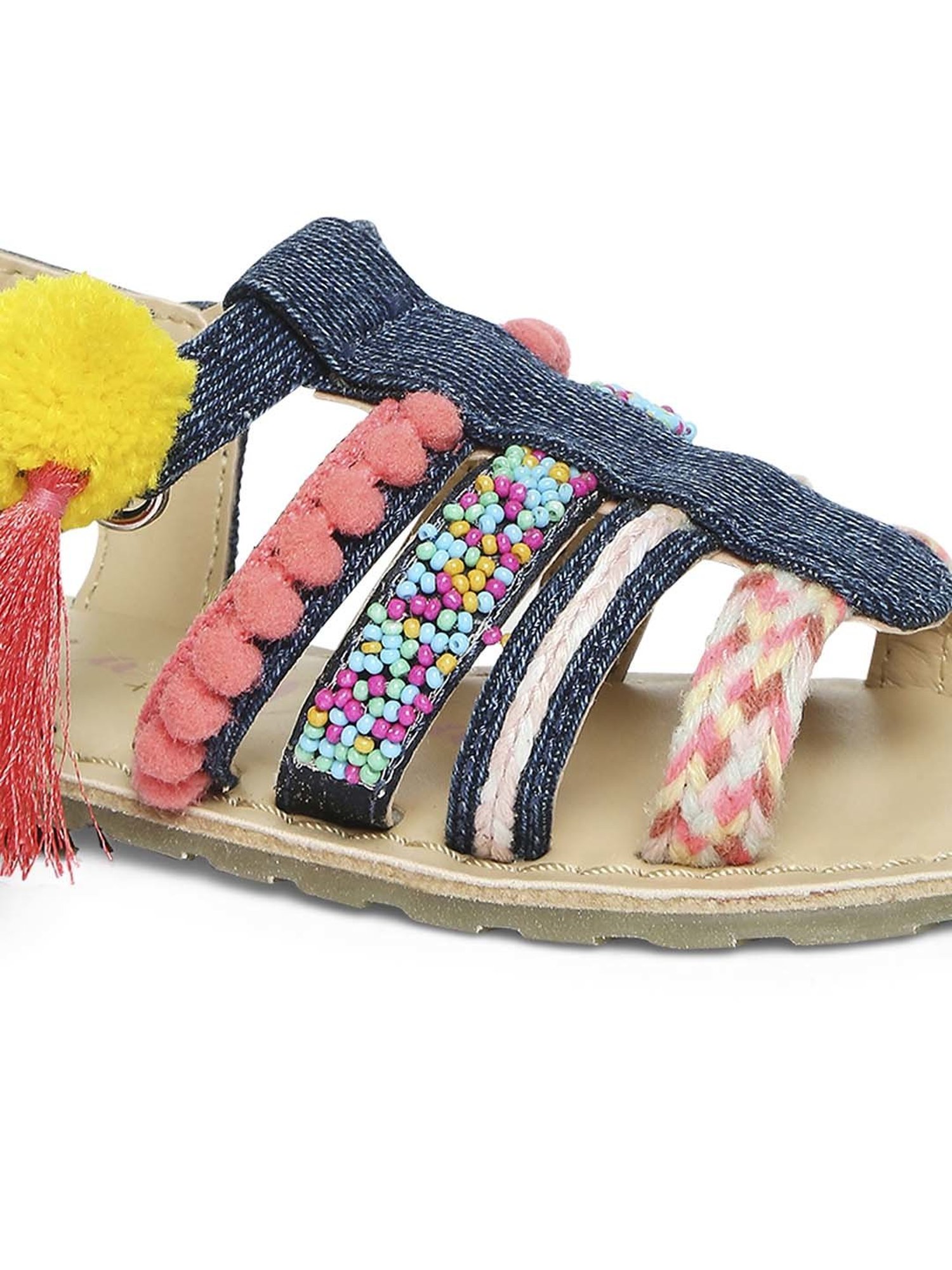 Aria Nica Kids Lola Navy & Beige Casual Sandals