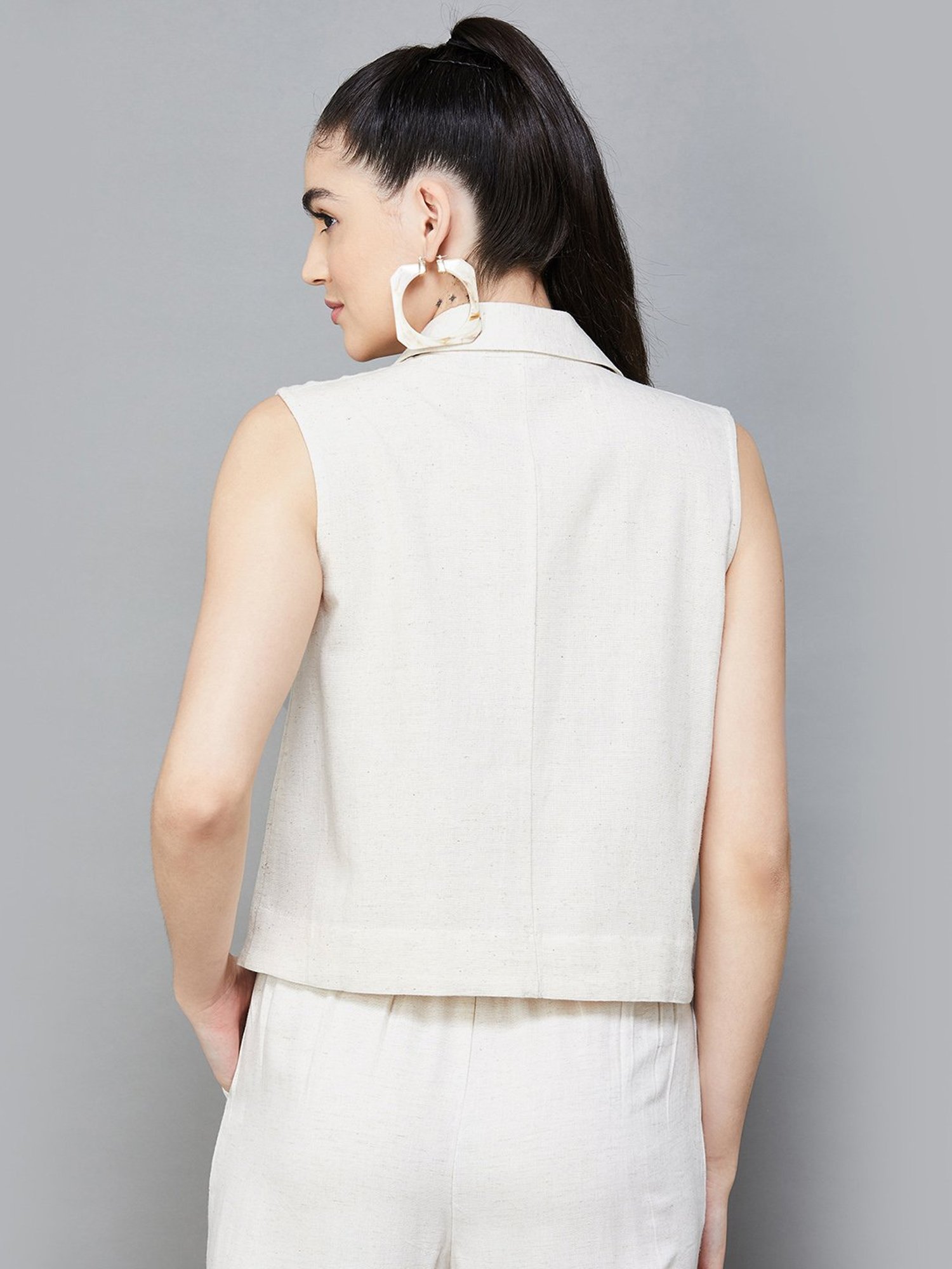 Code by Lifestyle Beige Regular Fit Top