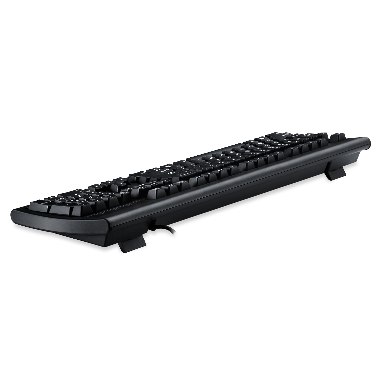 Perixx PERIBOARD-106 US, Wired USB Standard Keyboard, 104 Curve Keys Basic and Ergonomic Keyboard, Black, Full US Layout