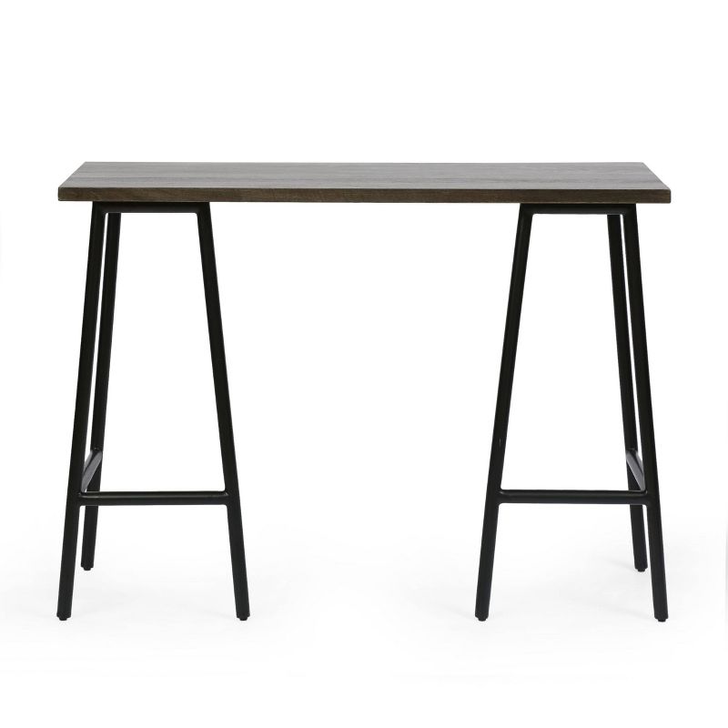 Darke Modern Industrial Handcrafted Mango Wood Desk Brown/Black - Christopher Knight Home