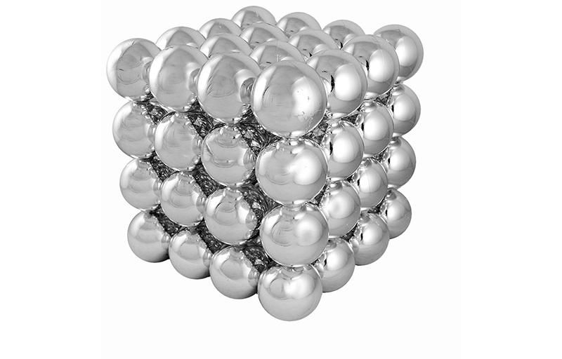 Barcana 16" Commercial Sized Shiny Silver Shatterproof Christmas Ball Ornament Cube