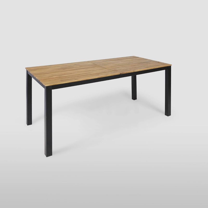 7pc Concord Acacia Wood Patio Dining Set Teak - Christopher Knight Home