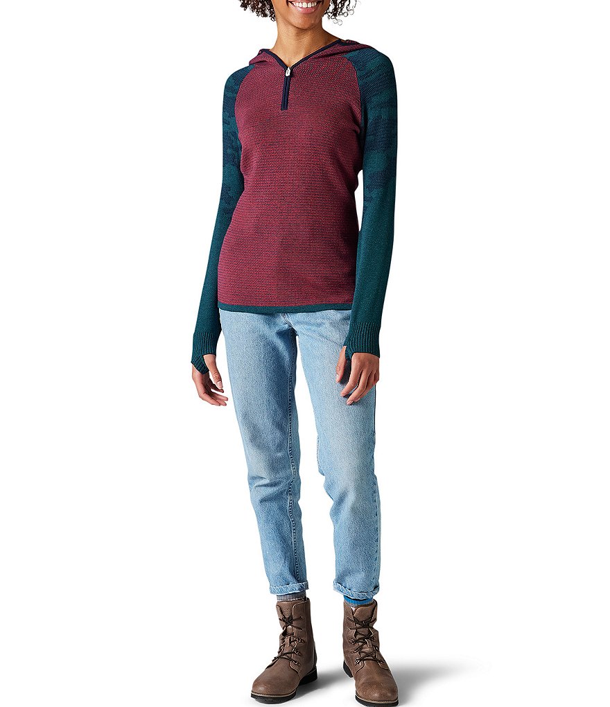 SmartWool Dacono Quarter Zip Mock Neck Hoodie Sweater