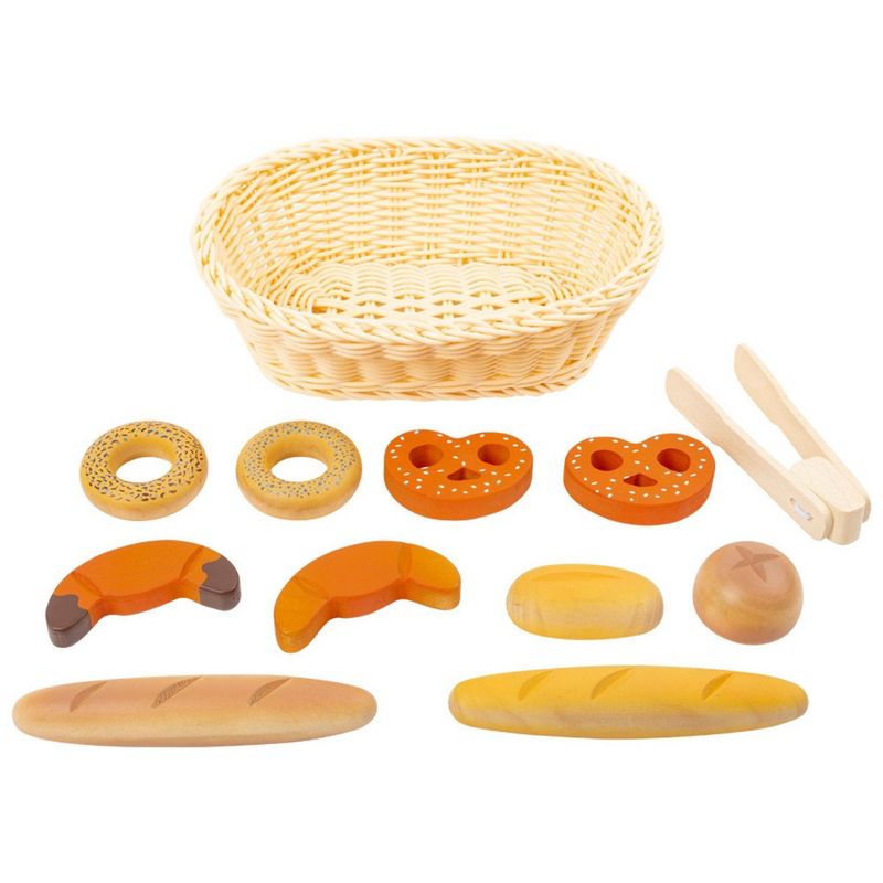 Small Foot Wooden Toys Children's Bread Basket Playset - 12pc