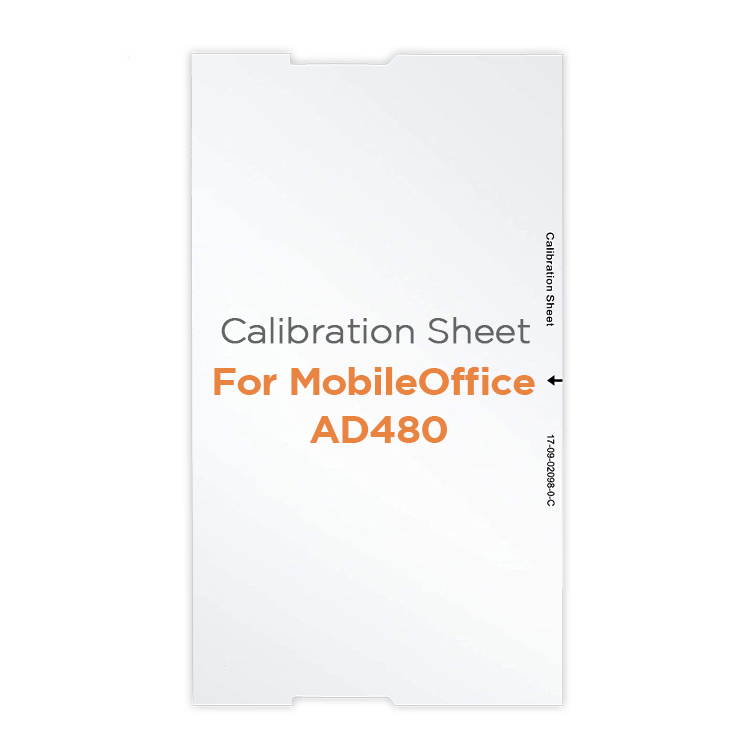 Plustek Calibration Control Sheet - for ePhoto Z300 Scanner only