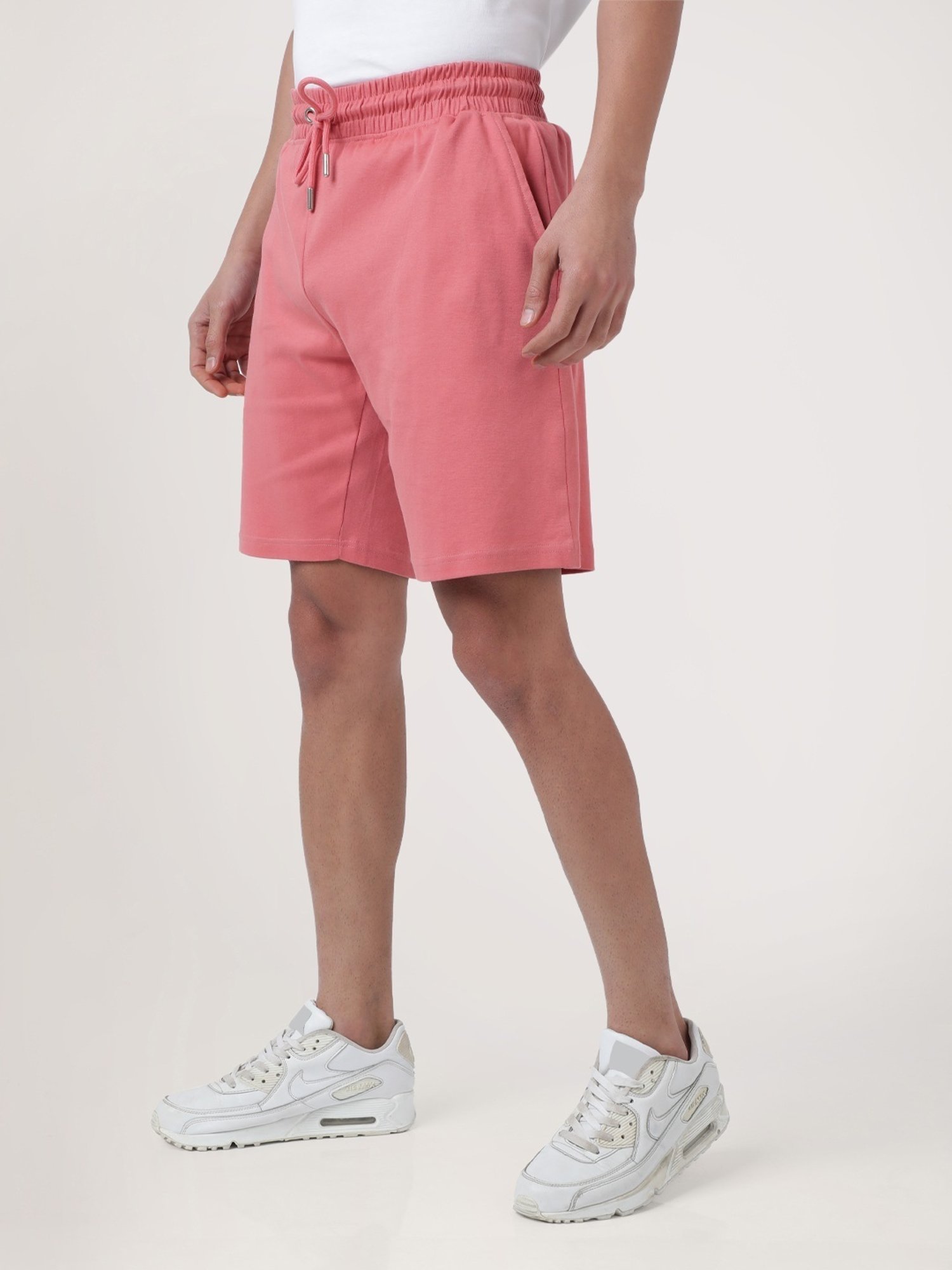 Bene Kleed Peach Beige Cotton Oversized Shorts