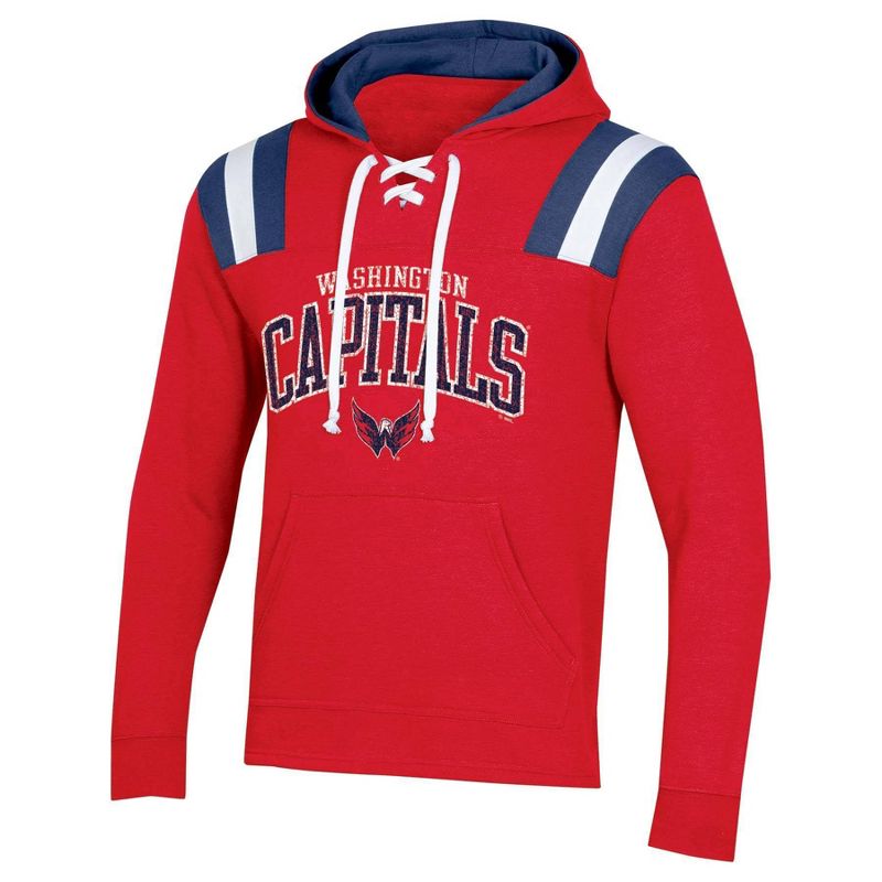 NHL Washington Capitals Men's Hat Trick Laced Hoodie - XXL