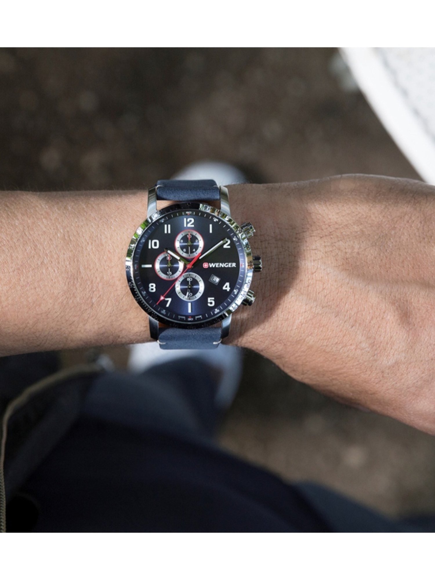 Wenger Swiss Made 01.1543.109 Attitude Chrono Analog Watch for Men