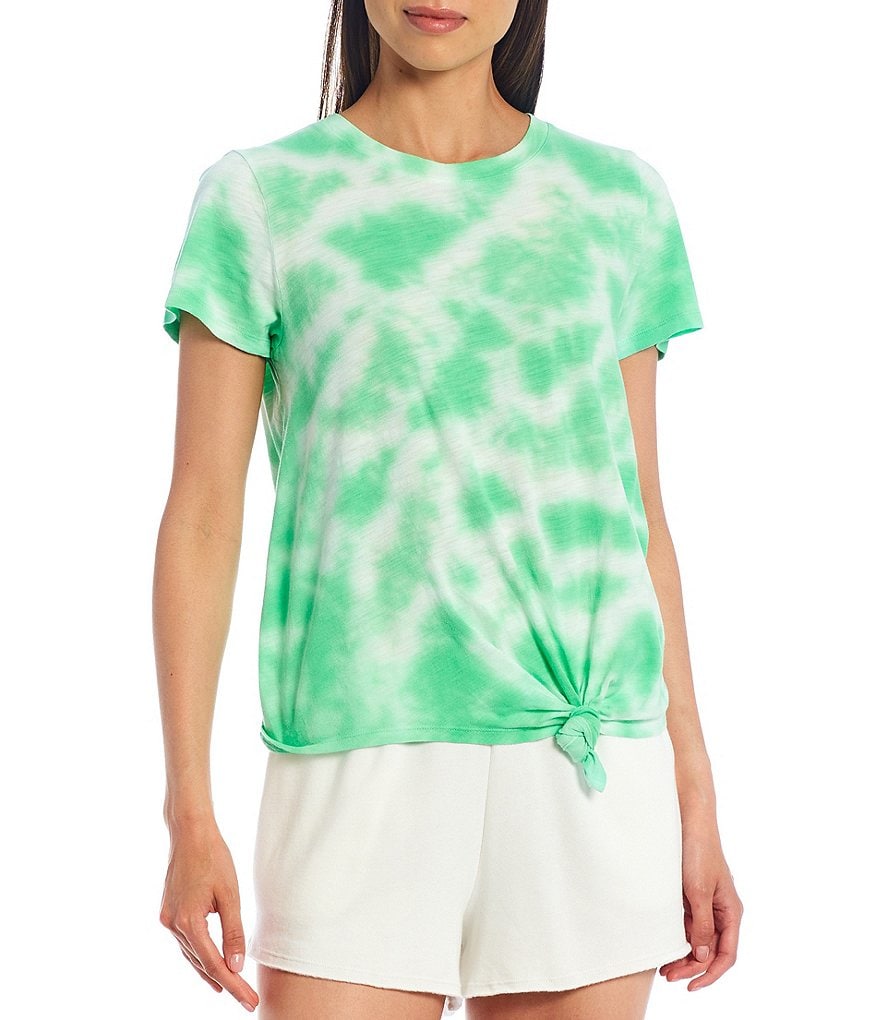 Sanctuary Tie Dye Perfect Knot Crew Neck Short Sleeve Tee
