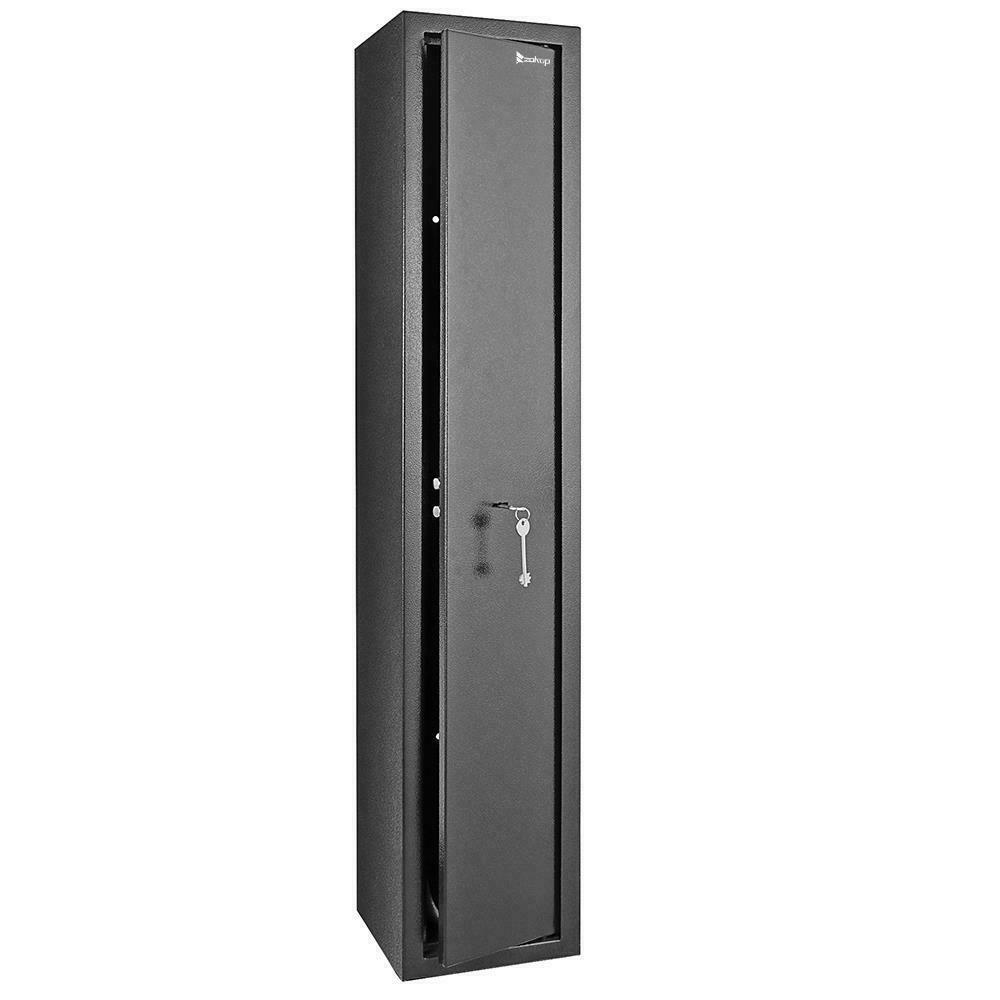 Zoko  Safe 3 Rifle Shot Lock Keys Steel Safes Box Wall Fixed Hunting Black