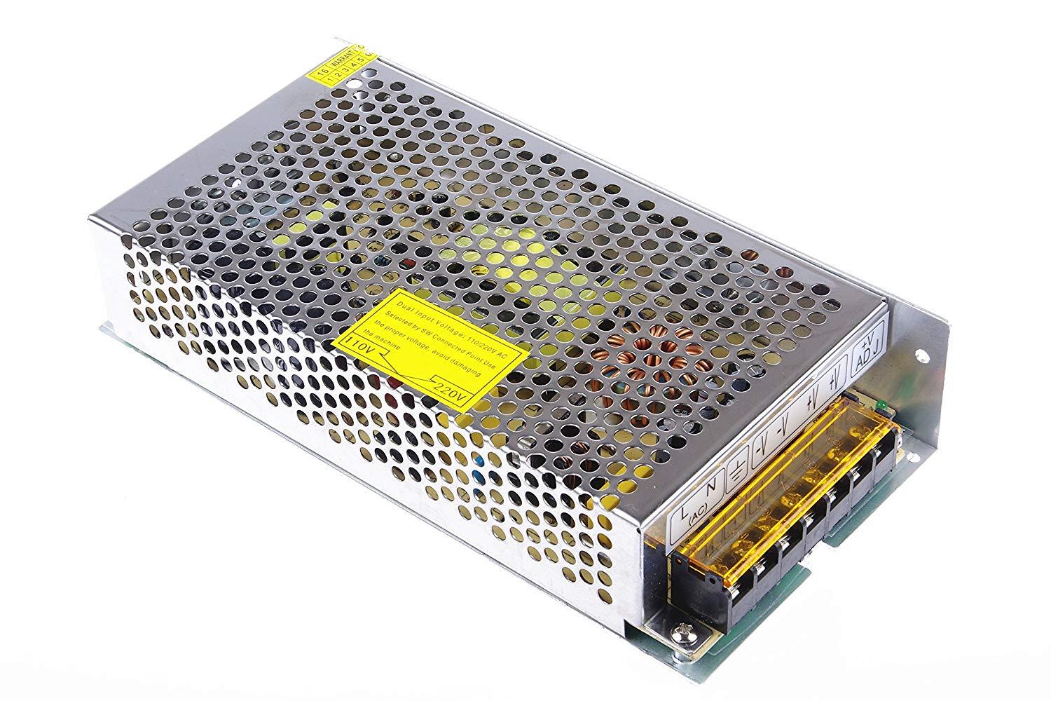 LM YN 110V/220V AC to DC 12V 12.5A 150W Switch Power Supply Power Transformer for CCTV camera, Security System, LED Strip Light, Radio, Computer Project