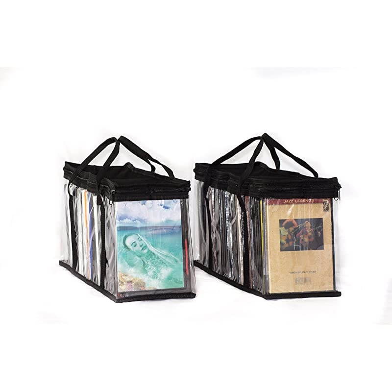 Handy Portable DVD Storage Bags - Best 2-Pack DVD Media Storage Bags Hold up to 80 DVDs (40 Each Bag)