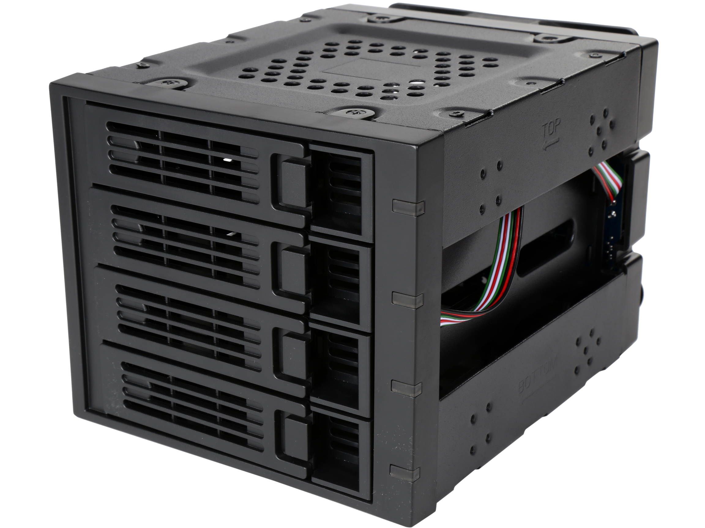 Rosewill RSV-SATA-Cage-34 - Hard Disk Drives - Black, 3 x 5.25" to 4 x 3.5" Hot-Swap - SATA III / SAS - Cage