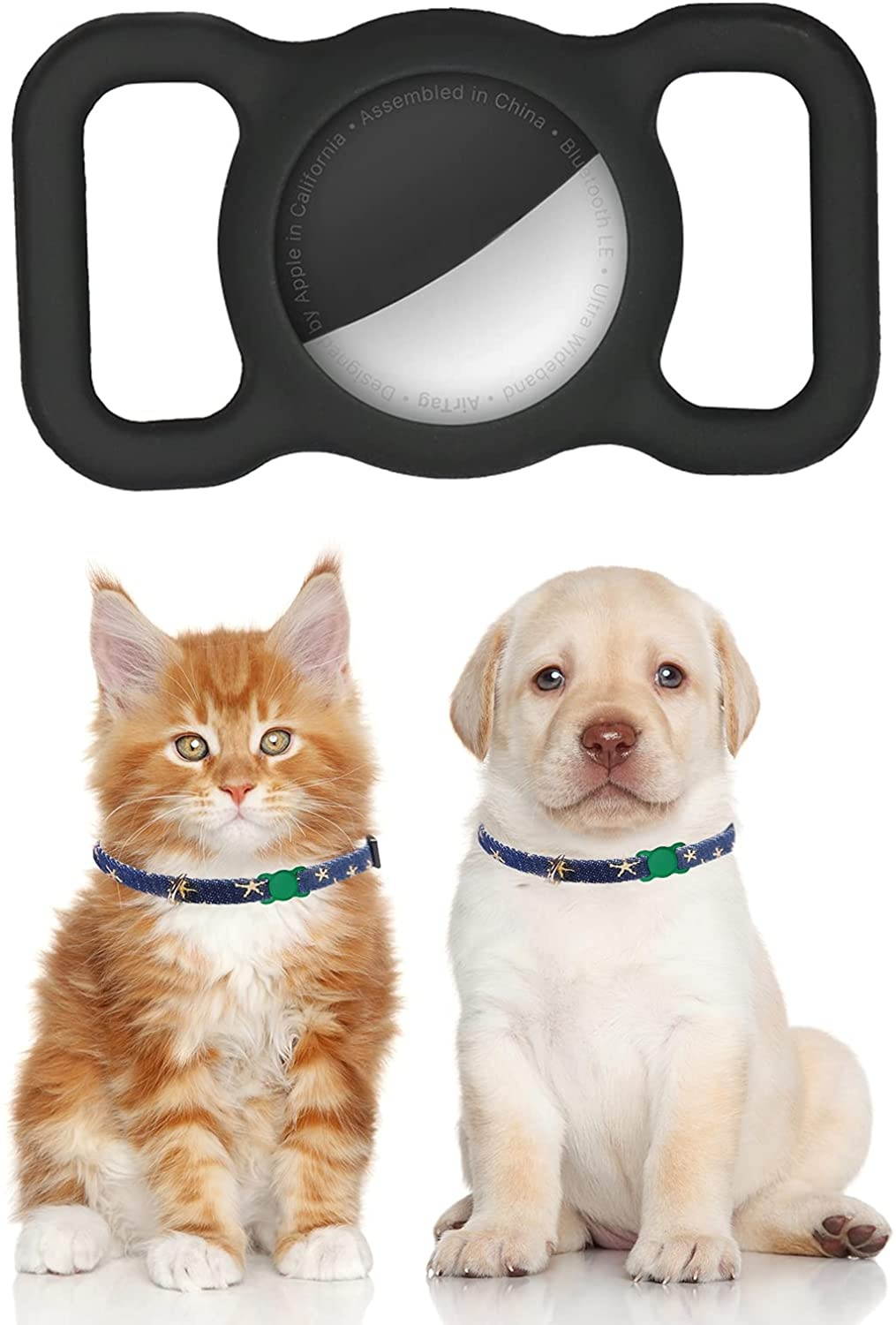 (2 Pack) Kids/Adults Anti-Lost Bracelet for AirTag, iZi Way Soft Silicone Wristband Watch Band Waterproof Protective Case Cover Holder for Apple Air Tag Tracker - Orange/Yellow