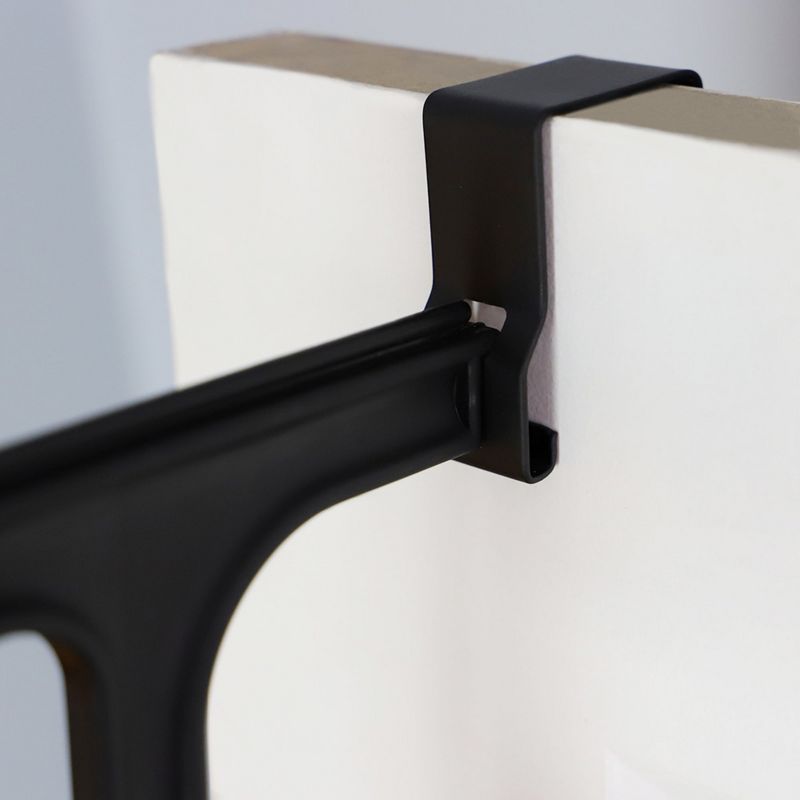 Home Basics 36 Pair Over the Door Steel Shoe Rack, Black