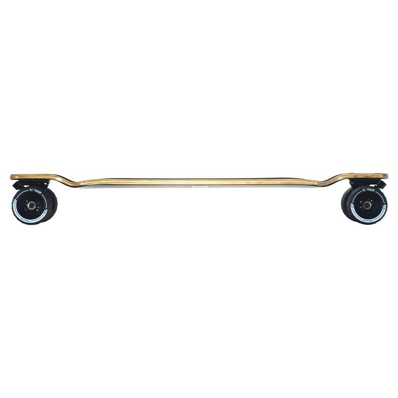 MBS 40026 Atom Drop Through 39-Inch Longboard Skateboard Cruiser with All-Terrain Wheels, Black and Wood