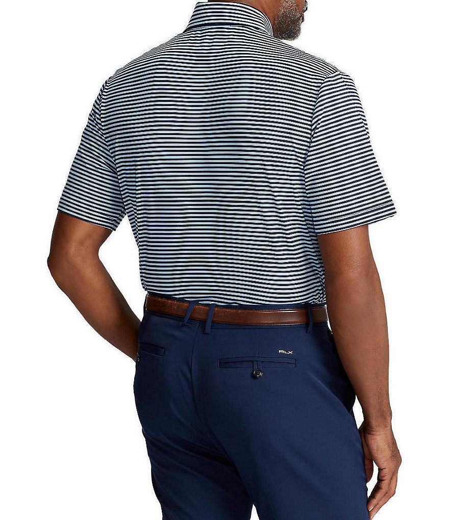 Polo Ralph Lauren RLX Golf Classic-Fit Stripe Performance Stretch Short-Sleeve Polo Shirt