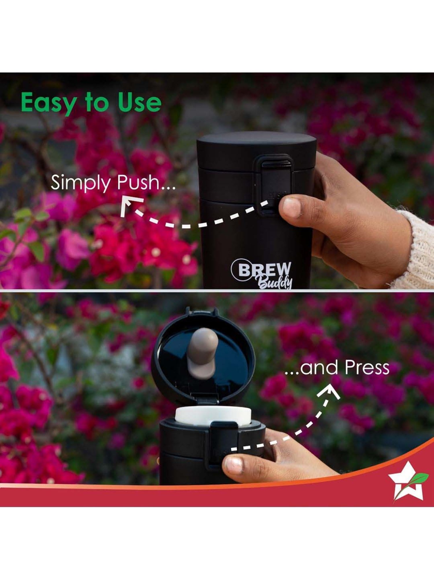 Milton Silver Stainless Steel Thermal Flask (1000 ml) - Set of 1