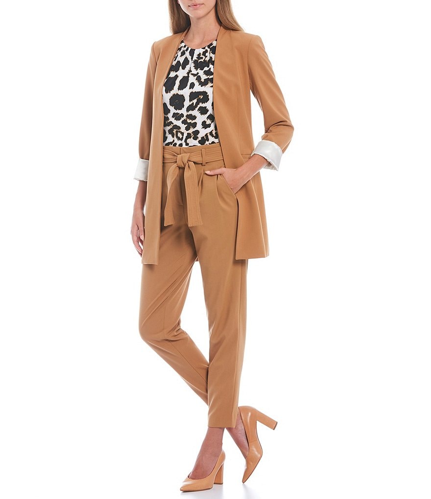 Kasper Glen Plaid Notch Lapel Two Button Front Pocket Jacket