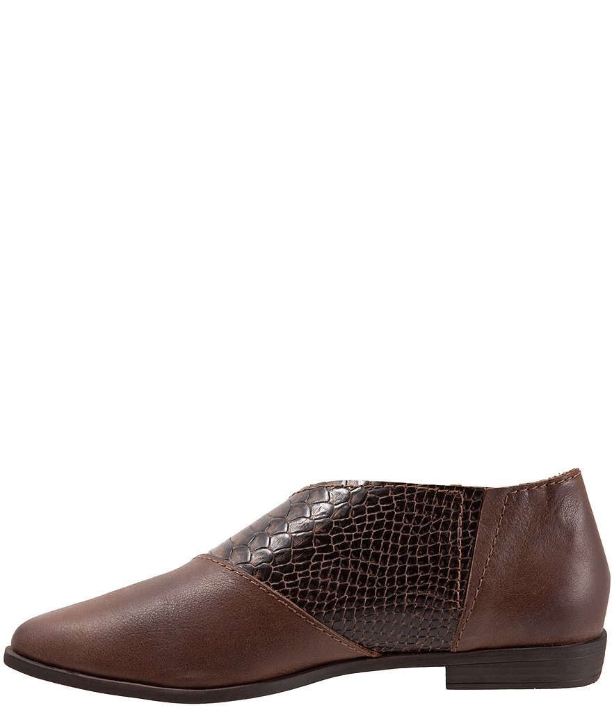 Bueno Blake Snake Embossed Leather Slip-On Flats