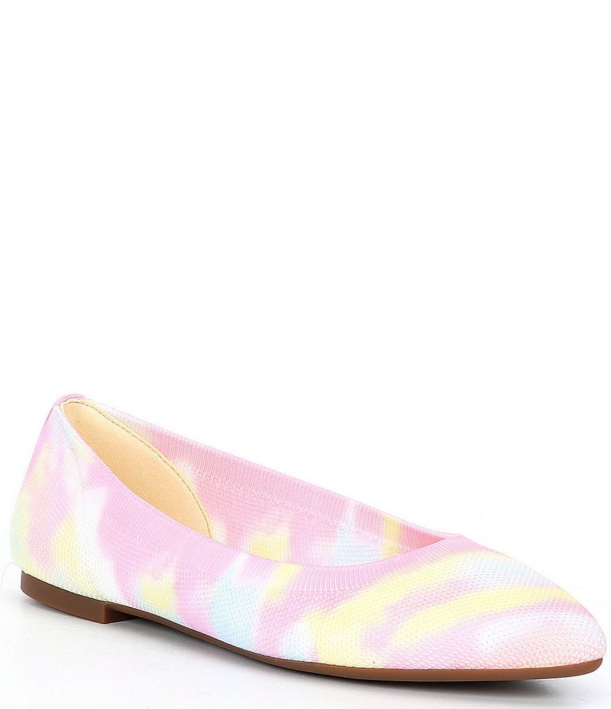 Jack Rogers Blair Pointed Toe Bow Leather Flats