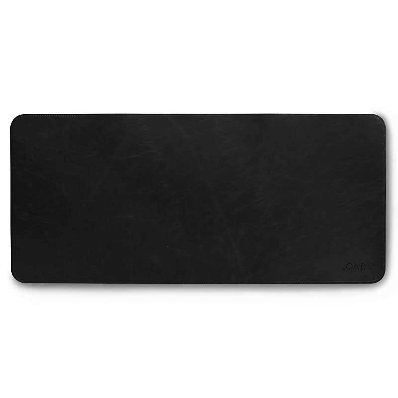 Leather Extended Mousepad - Black