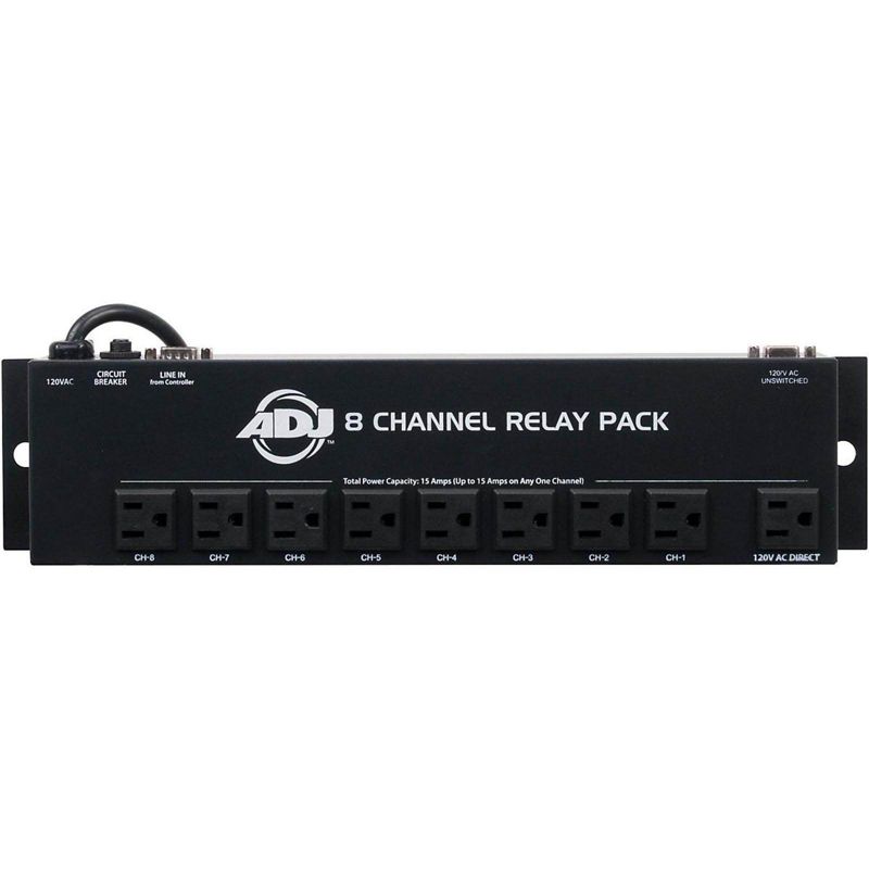 American DJ SC-8 II System 8 Ch Low Voltage Switch Controller w/ Relay (2 Pack)