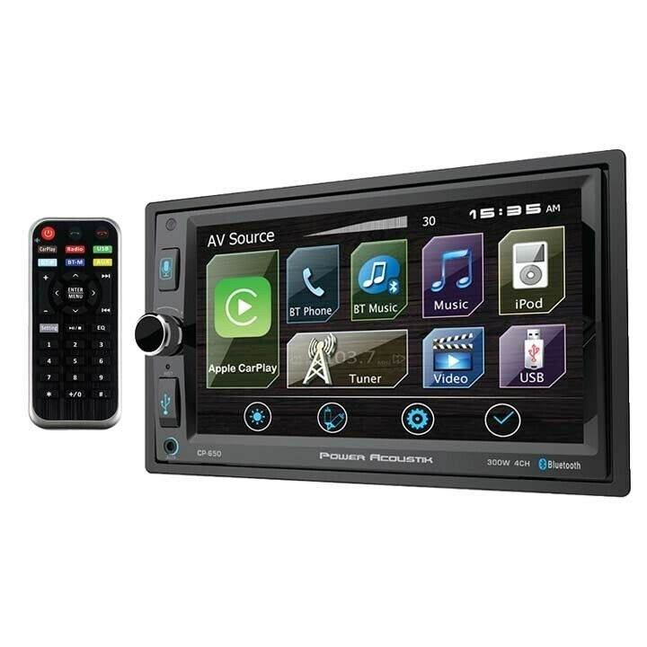 Power Acoustik CP650 6.5 in. D.Din Multimedia Receiver with Apple Car Play
