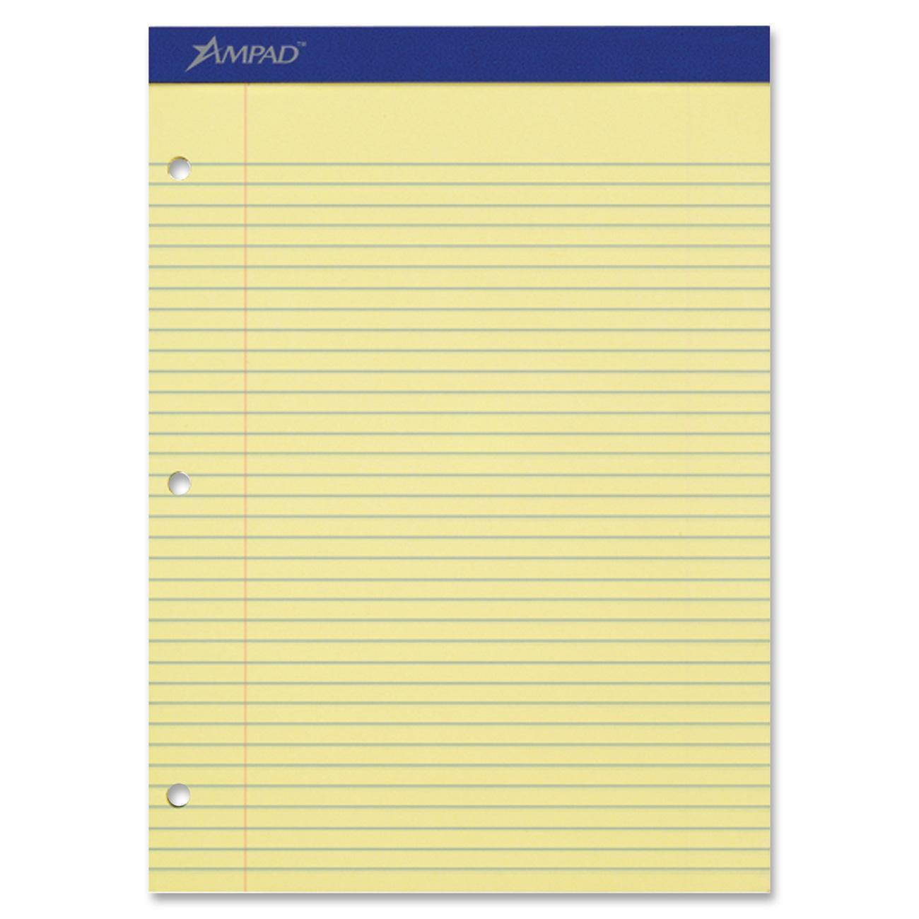 Ampad Double Sheet College-ruled Writing Pad - 100 Sheet - 15 Lb - (amp20223)