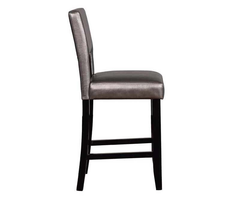Linon Velma Pewter Counter Stool