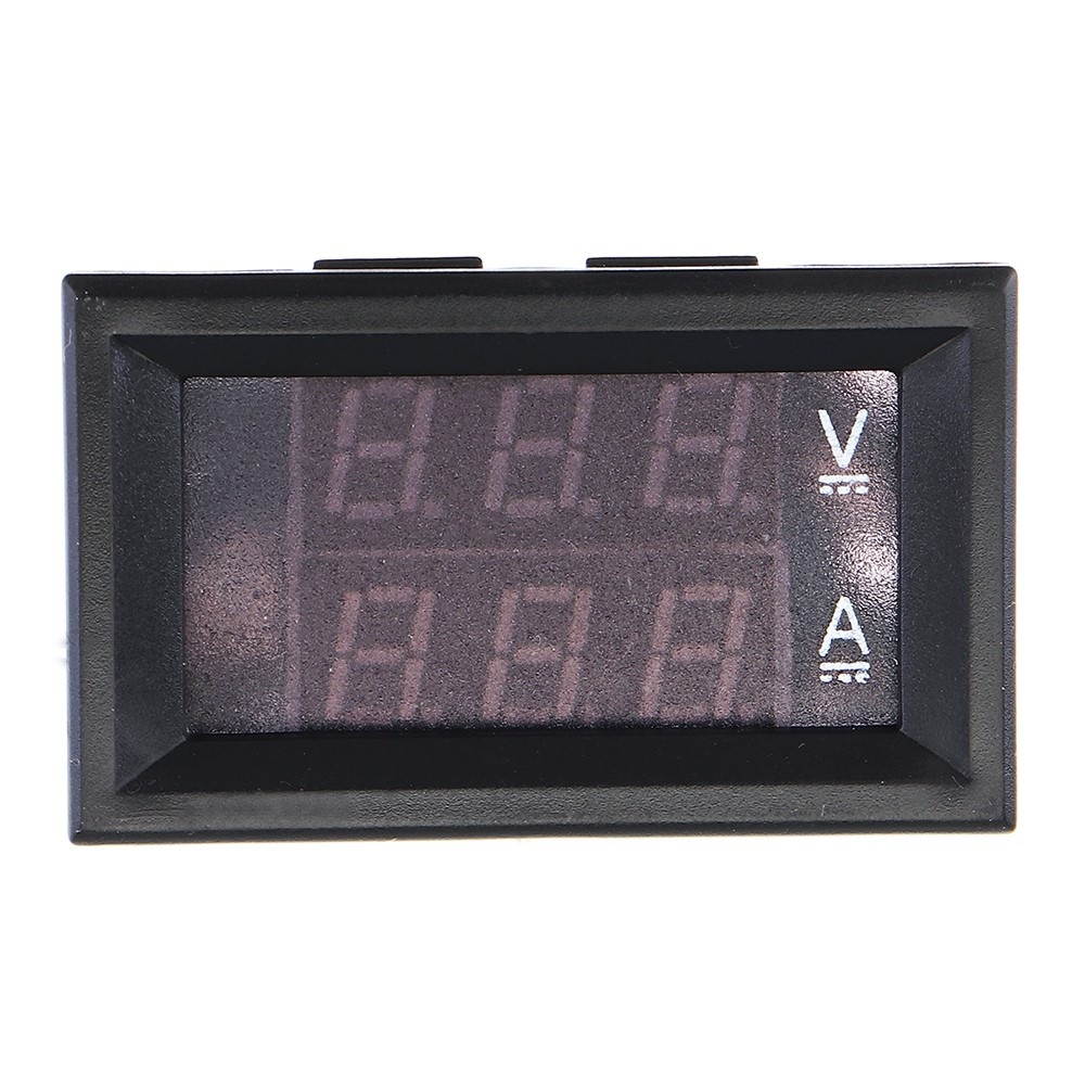 Mini Digital Blue + Red Led DC Current Meter Voltmeter With 50A 75mV Ampere Shunt