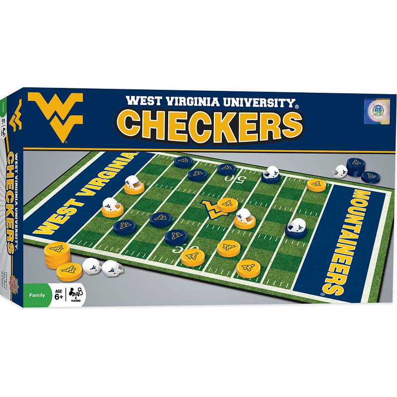 MasterPieces NCAA West Virginia Checkers Board Game