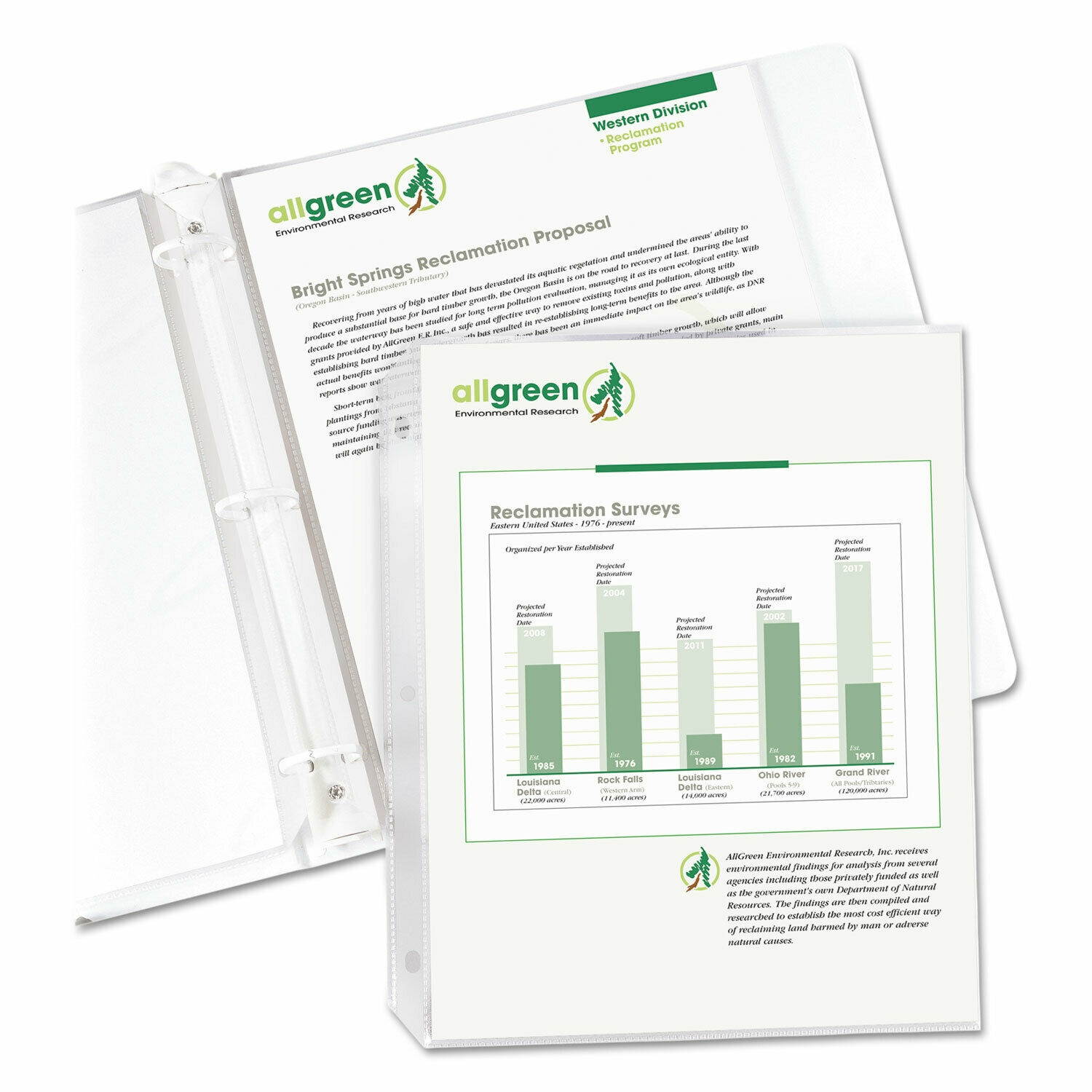 C-Line Recycled Polypropylene Sheet Protector Reduced Glare 2" 11 x 8 1/2 100/BX