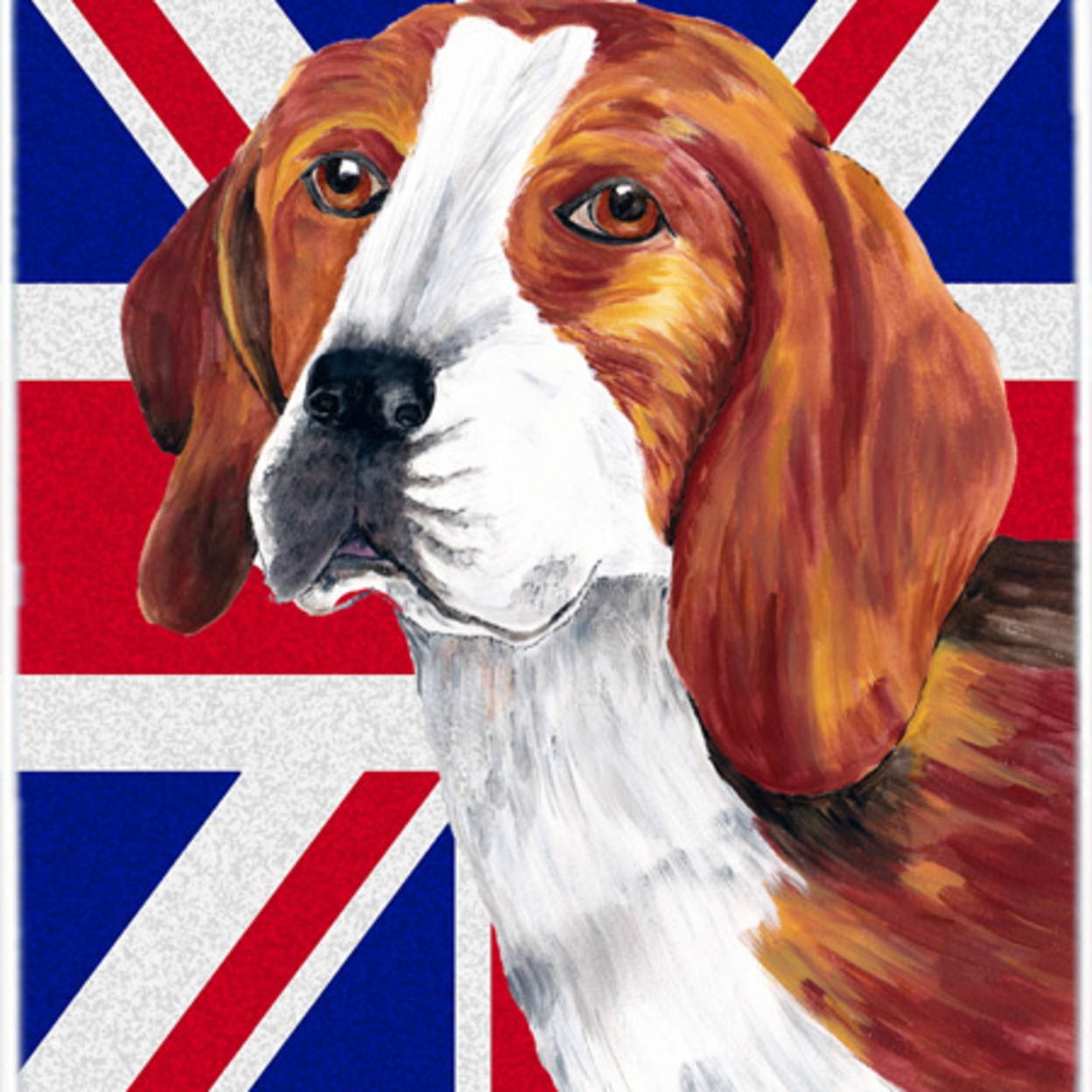 Beagle with English Union Jack British Flag Mouse Pad, Hot Pad or Trivet SC9826MP
