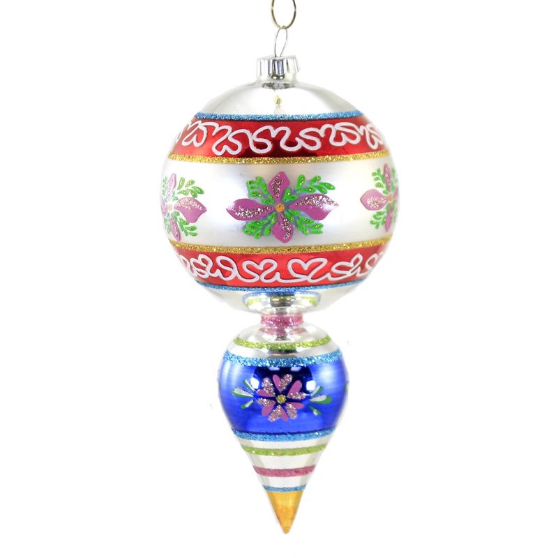 Shiny Brite 7.0" Cc One Ball Drop W/ Reflector Ornament Christmas Confetti  -  Ornament Sets