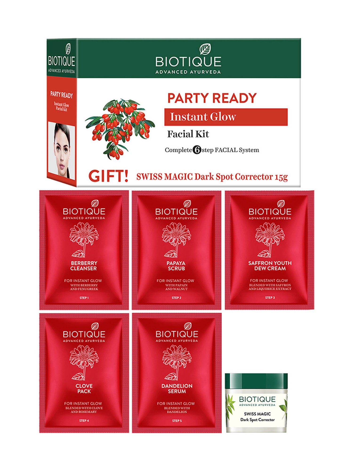 Biotique Party Ready Instant Glow Facial Kit