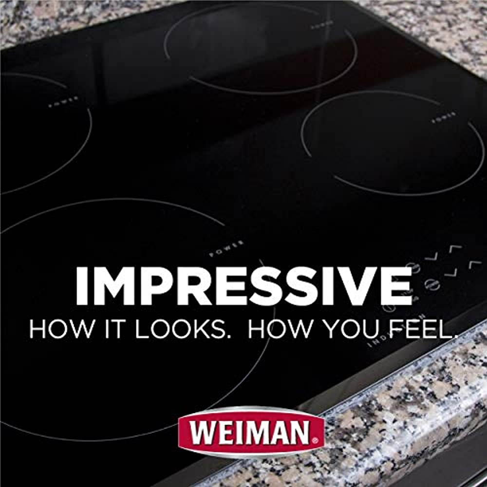 Weiman Glass Cooktop Heavy Duty Cleaner and Polish - 20 Ounce - Non-Abrasive No Scratch Induction Glass Ceramic Stove Top Cleaner and Polish