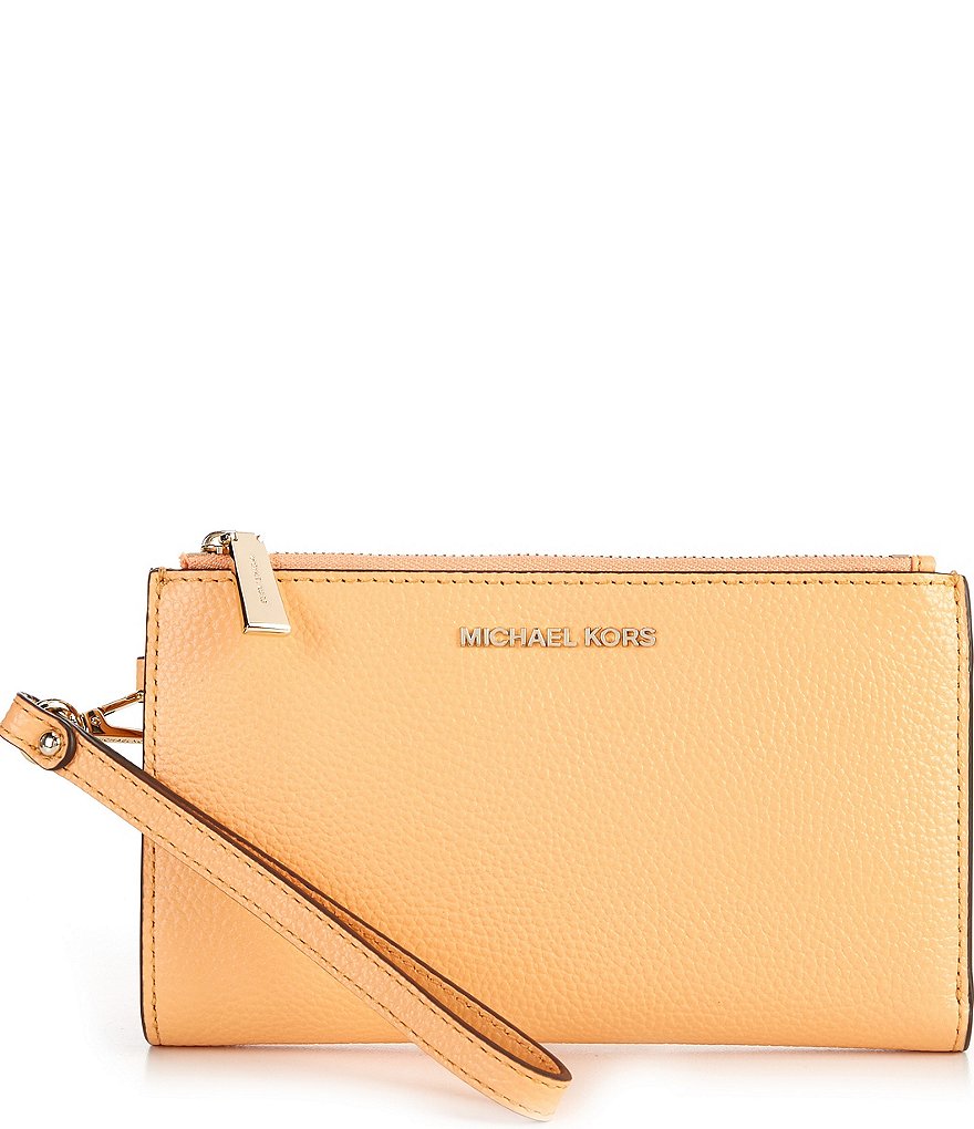 Michael Kors Zebra Signature Jet Set Double Zip Wristlet