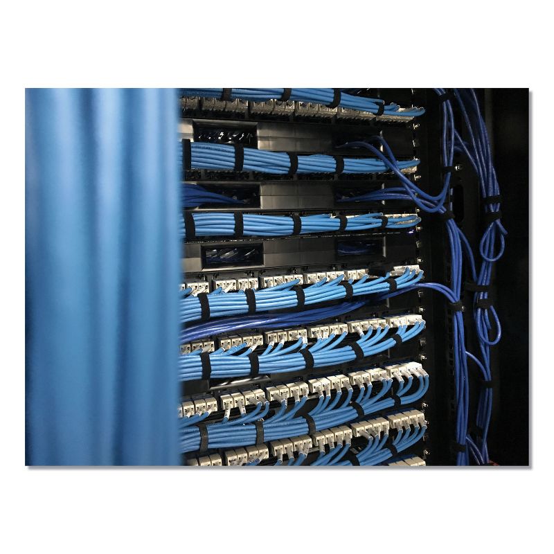 VELCRO Brand ONE-WRAP Cut-To-Fit Standard-Ties, 0.75" x 49 ft, Black 30640