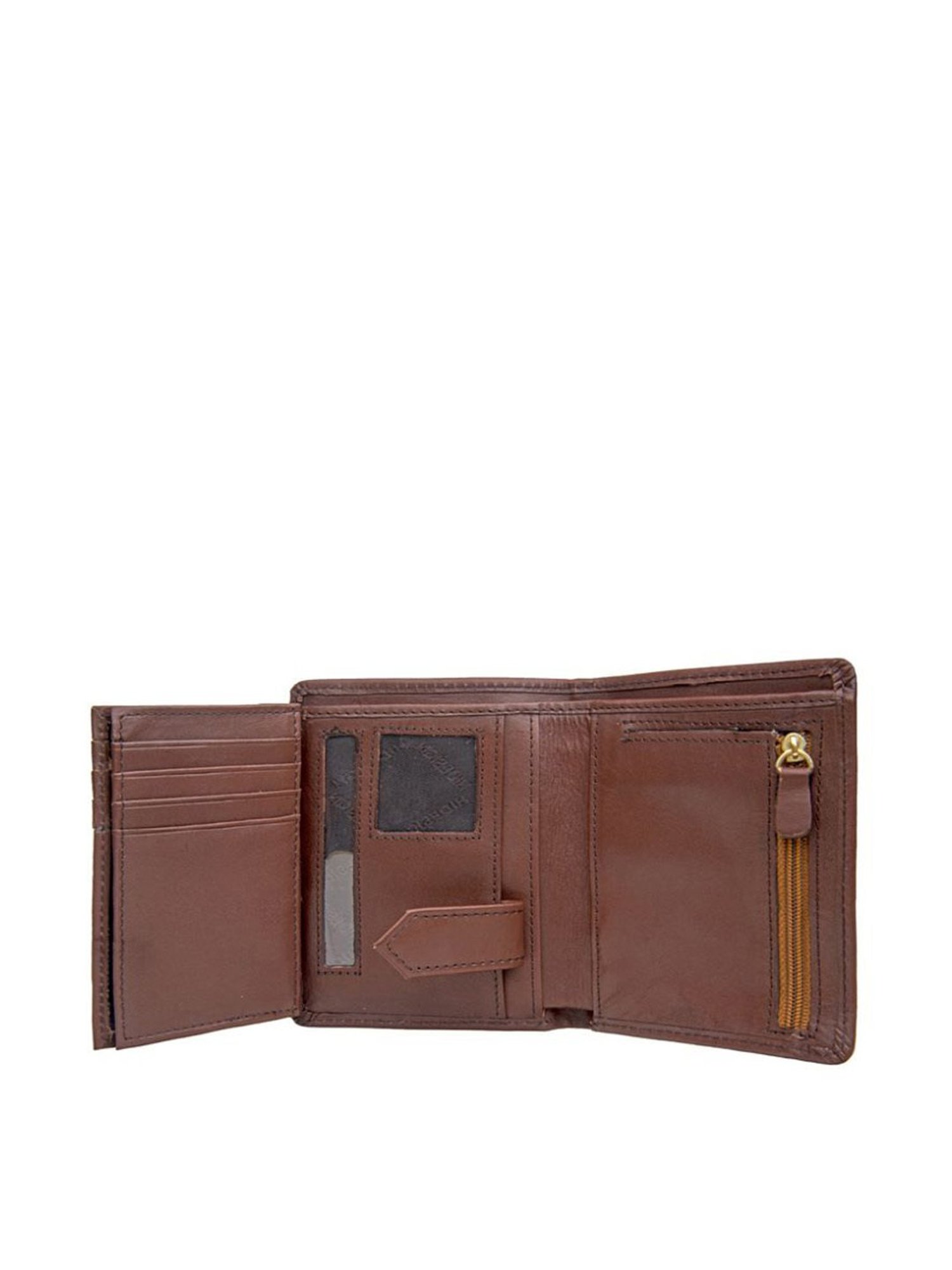 Hidesign L108 N RF Tan Solid Rfid Bi-Fold Wallet for Men