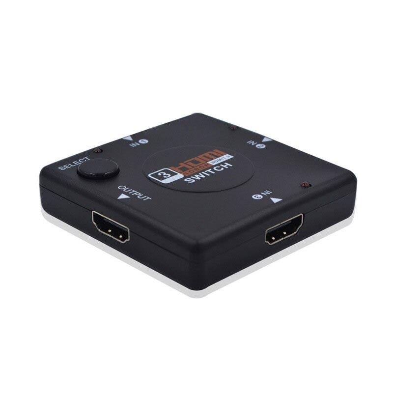 3 Port HDMI Switch Switcher Splitter 3 input 1 Output Box Selector for PS3 PS4 Smart HDTV 1080P 5input with remote control