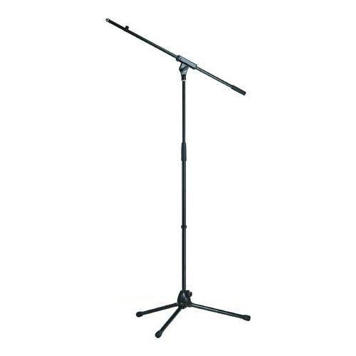 K&M 21070 Microphone Stand with Boom Arm, 35.43-62.99" Height, Black #2107050055