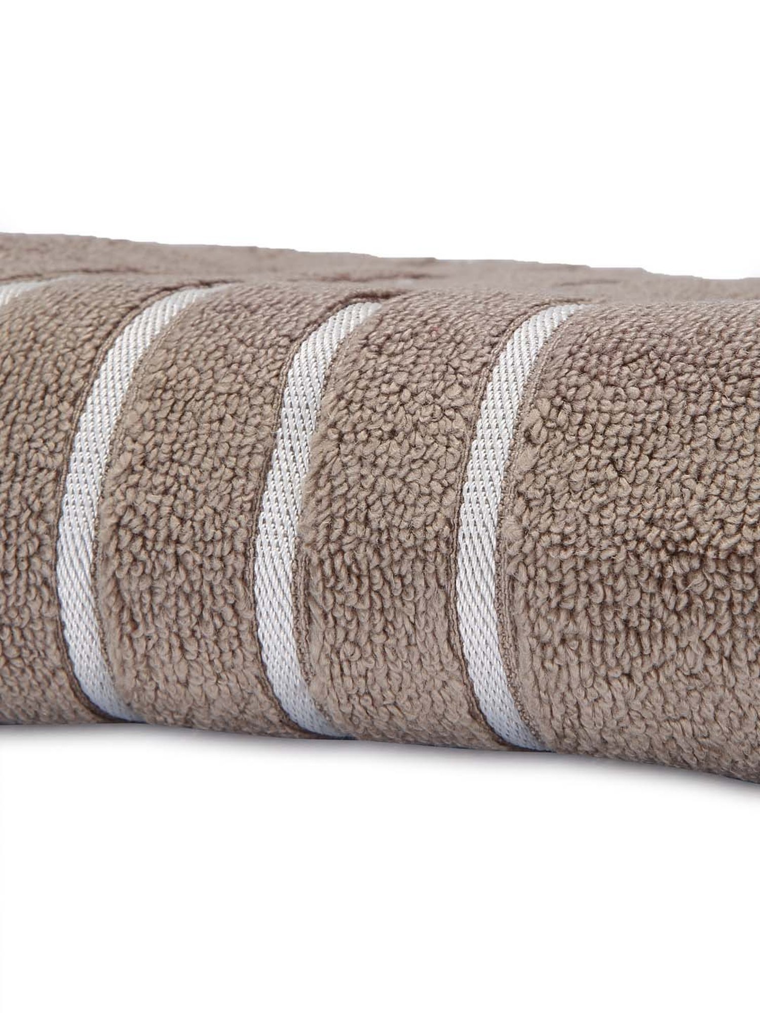 Mark Home Simply Soft Brown Cotton 500 GSM Zero Twist Anti Bacterial Ladies Towel - Set of 1