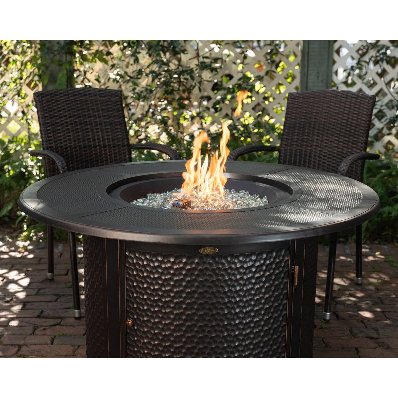 Walkers Round Aluminum  LPG Fire Pit - Fire Sense