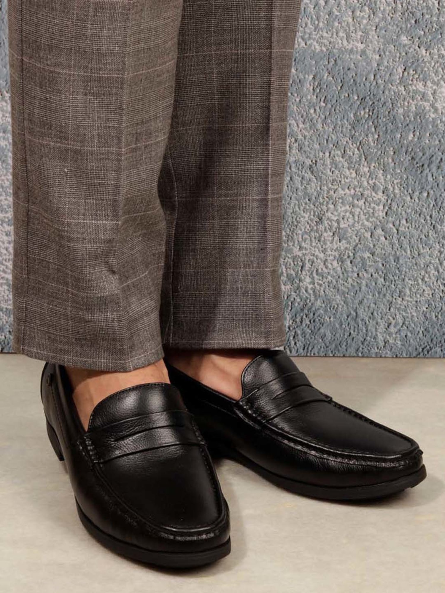 ID Men's Black Formal Loafers