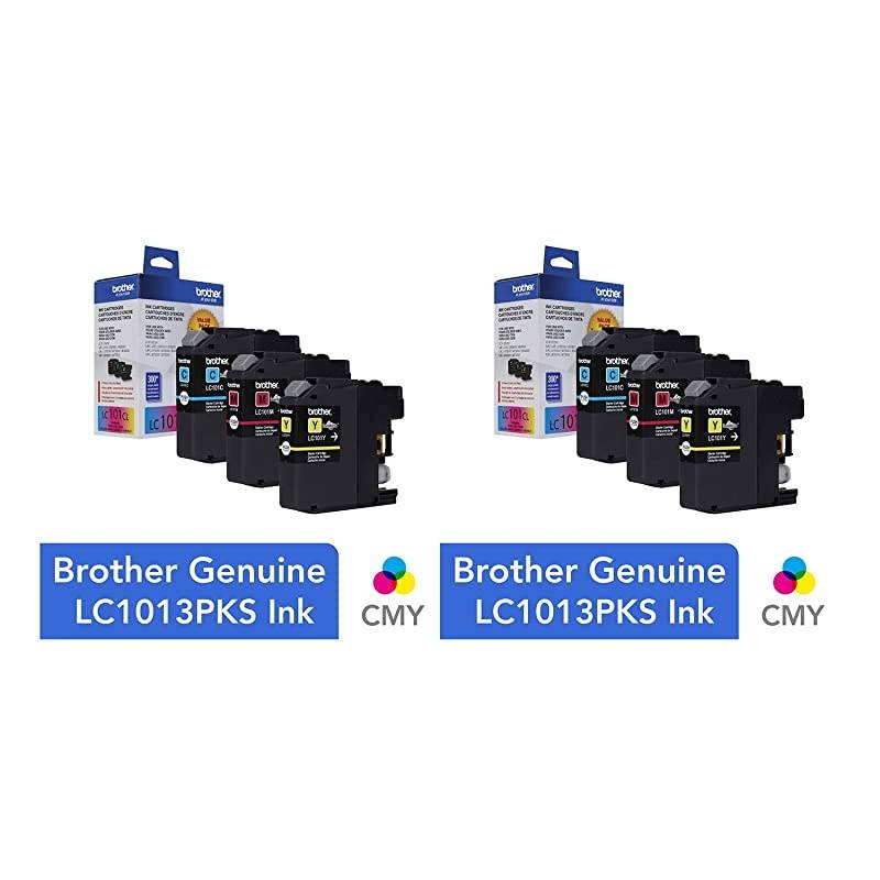 Genuine Standard Yield Color Ink Cartridges, LC1013PKS, Replacement Color Ink Three Pack, Includes 1 Cartridge Each of Cyan, Magenta & Yellow, Page Yield Up to 300 Pages/Cartridge, LC101