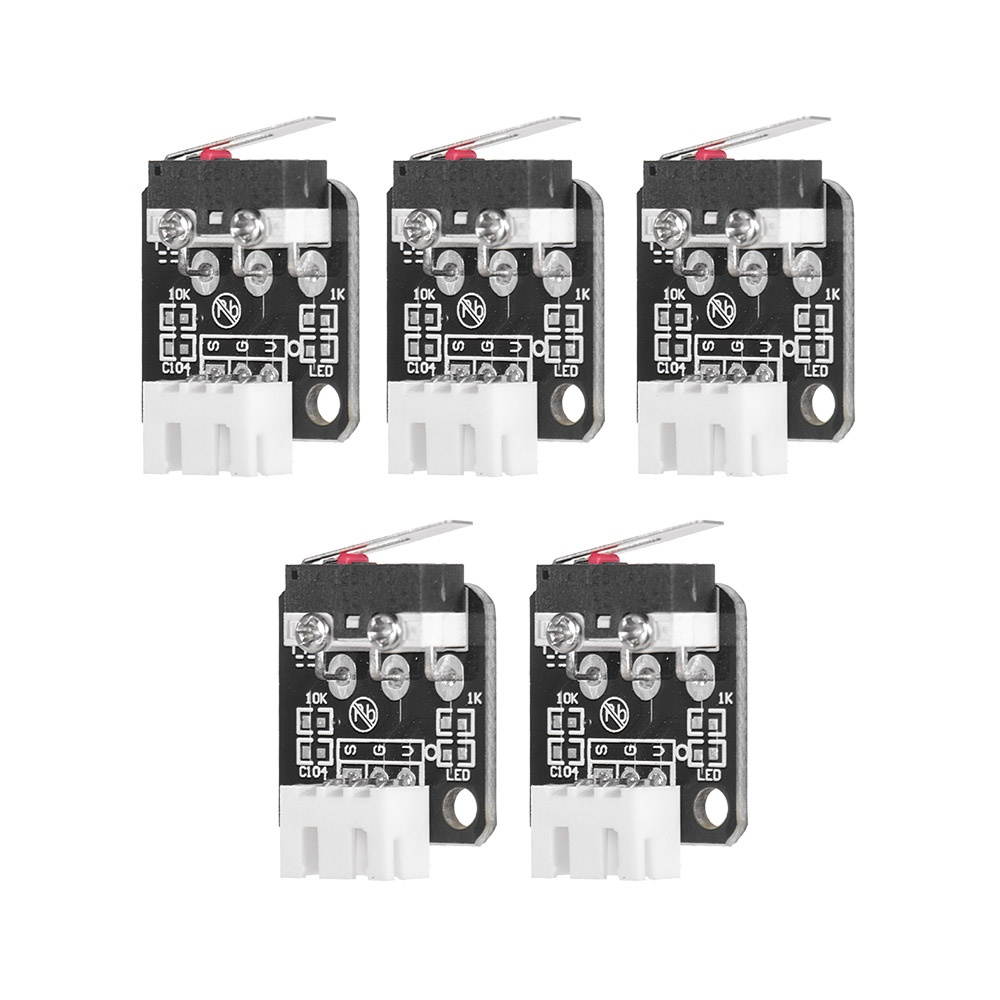 Creality 3D Printer Parts End Stop Limit Switch 3 Pin for 3D Printer CR-10 Series Ender-3, 5 Pieces