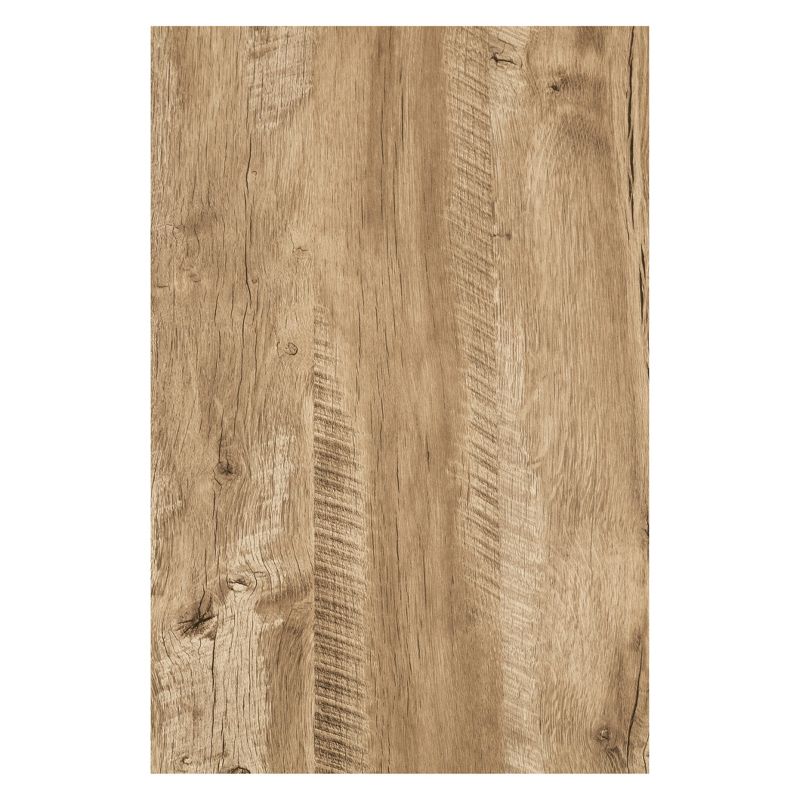 Bourbon Foundry Coffee Table Wood and Inset Black Steel Oak - OneSpace