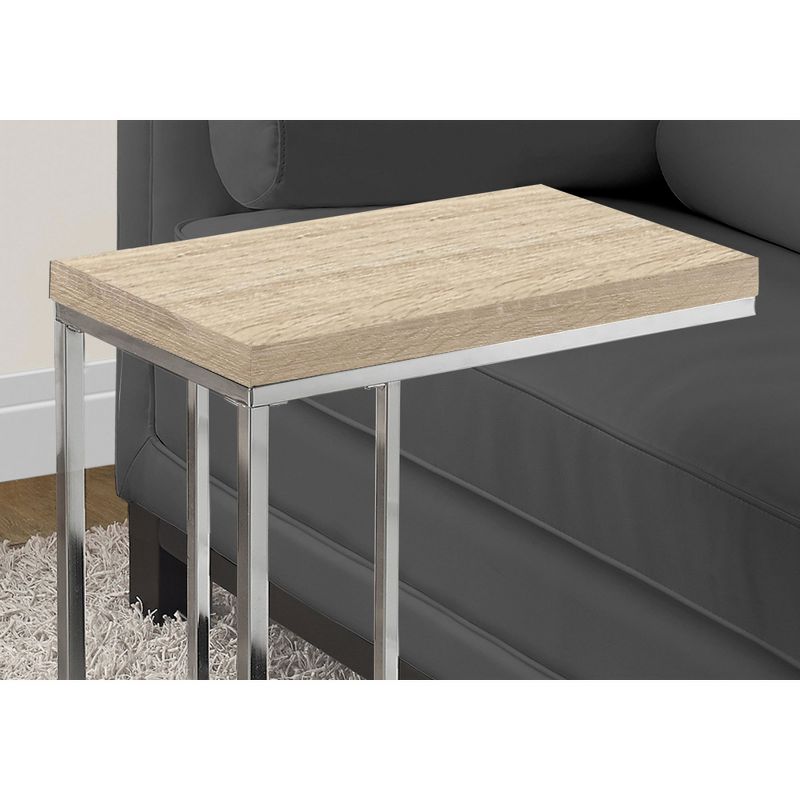 Monarch Specialties Contemporary Accent Rectangular Side End Table, Natural (2)